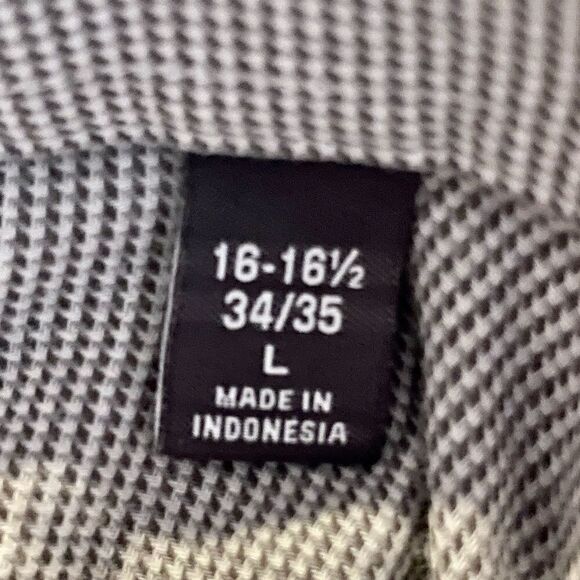 Men’s Van Heusen, Dusky Blue & White, Long-Sleeve, Button-Drown. Large. - Picture 4 of 4